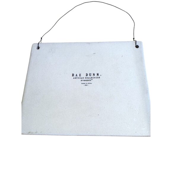 Rae Dunn "Namaste In Bed" Ceramic Hanging Sign - Picture 3 of 5